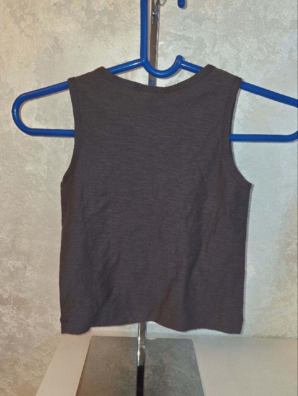 Zara Kids Dark Charcoal Sleeveless Tank with Wooden Button - Picture 2 of 4